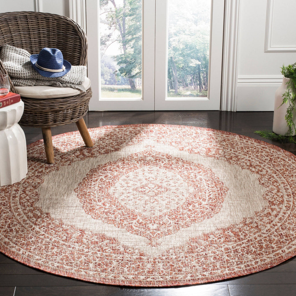Light Beige Light Brown Courtyard Rug I9129