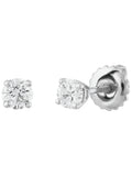 14kt White Gold Diamond Solitaire Stud Earrings L76947