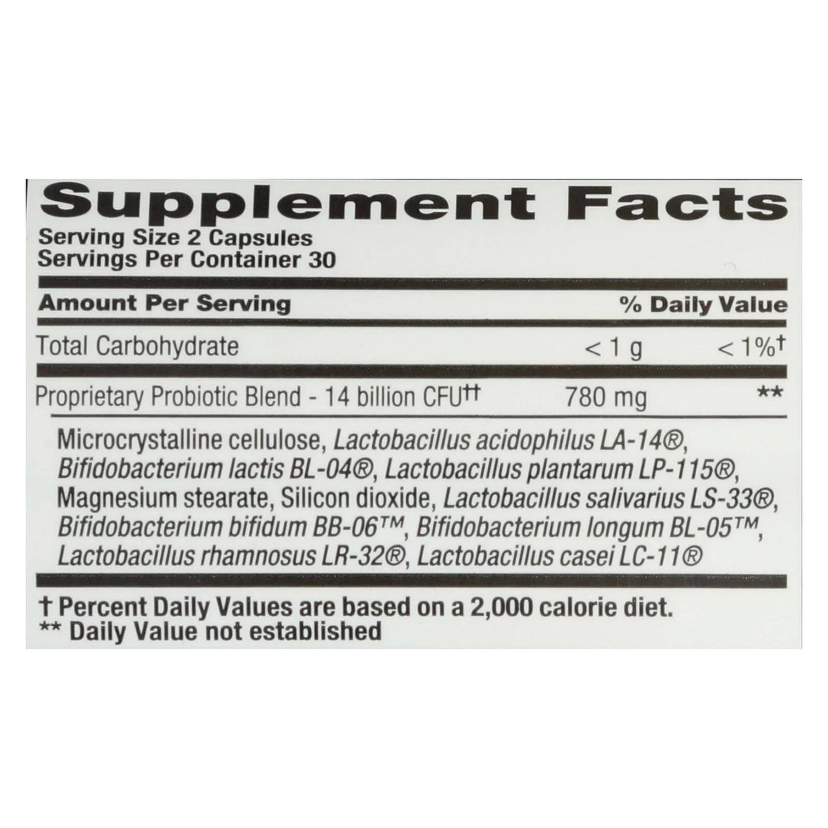 PB 8 Pro-Biotic Acidophilus 500 mg 60 Vegetarian Capsules G218