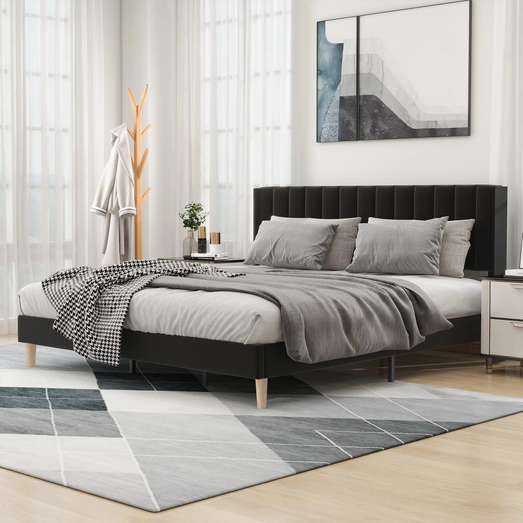 Twin Size Upholstered Platform Bed Frame G602
