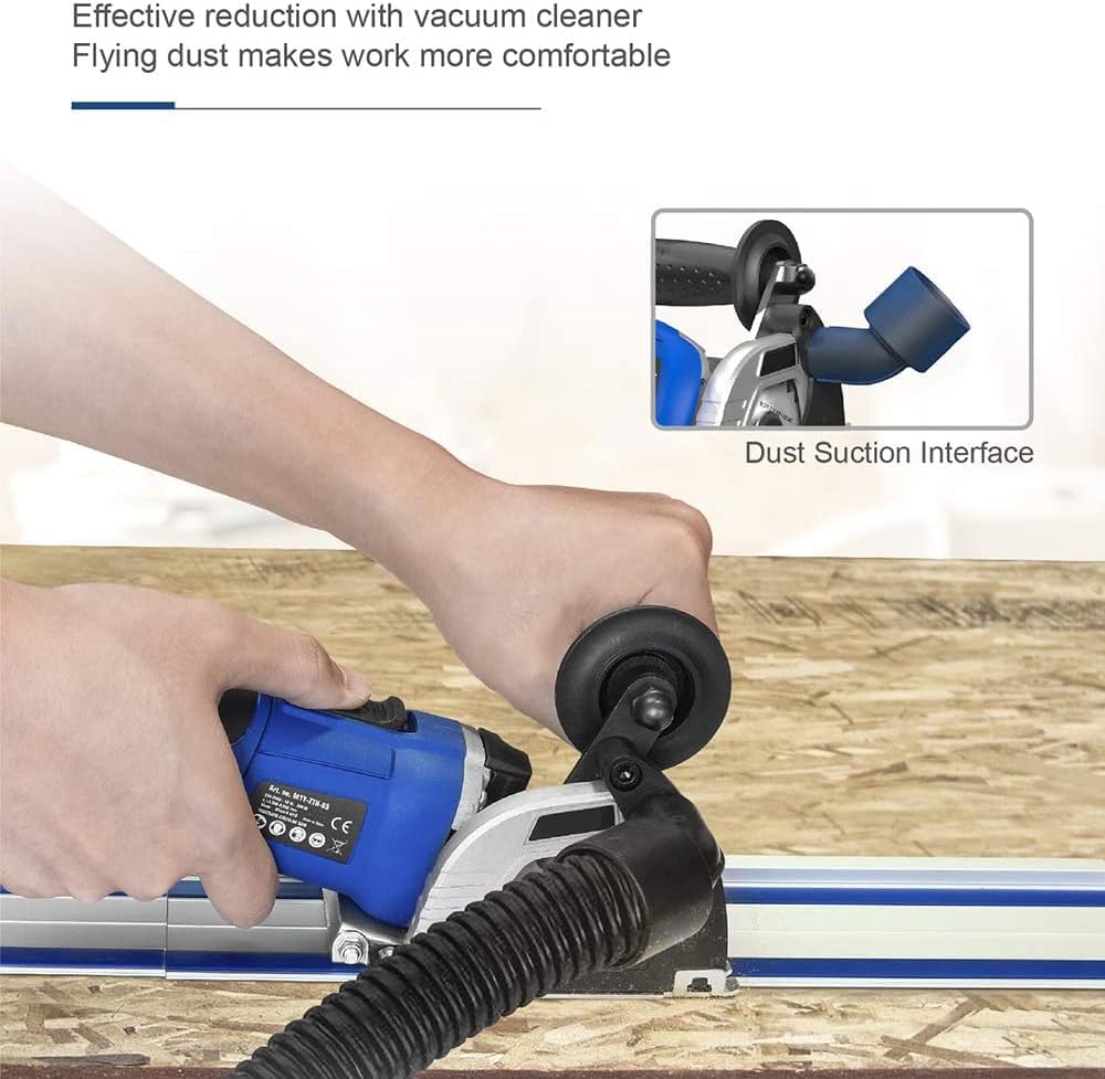Mini Circular Saw with 2 x 15" Guide Rails, 3 Saw Blades, Pack of 2 D320038