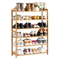 Natural Bamboo 6 Tiers Shoe Rack C26605