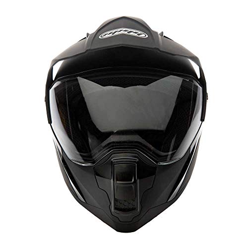 Matte Black Dual Sport Full Face Motorcycle Helmet K6311