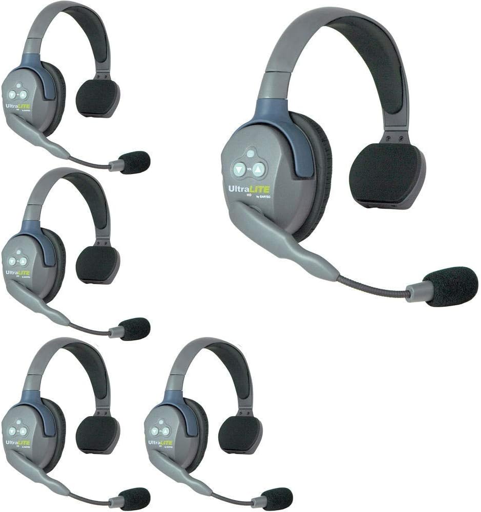 5-Person Full-Duplex Wireless Headset with Cleaning Kit U45814