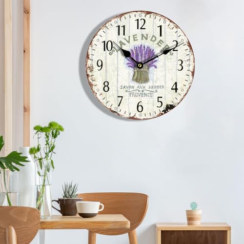 16" Silent MDF Wooden Wall Clock B75924