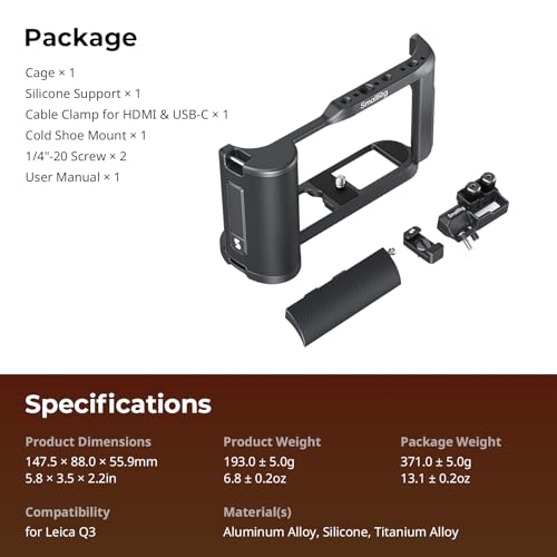 Camera Cage Kit with Cold Shoe & Cable Clamp T60636