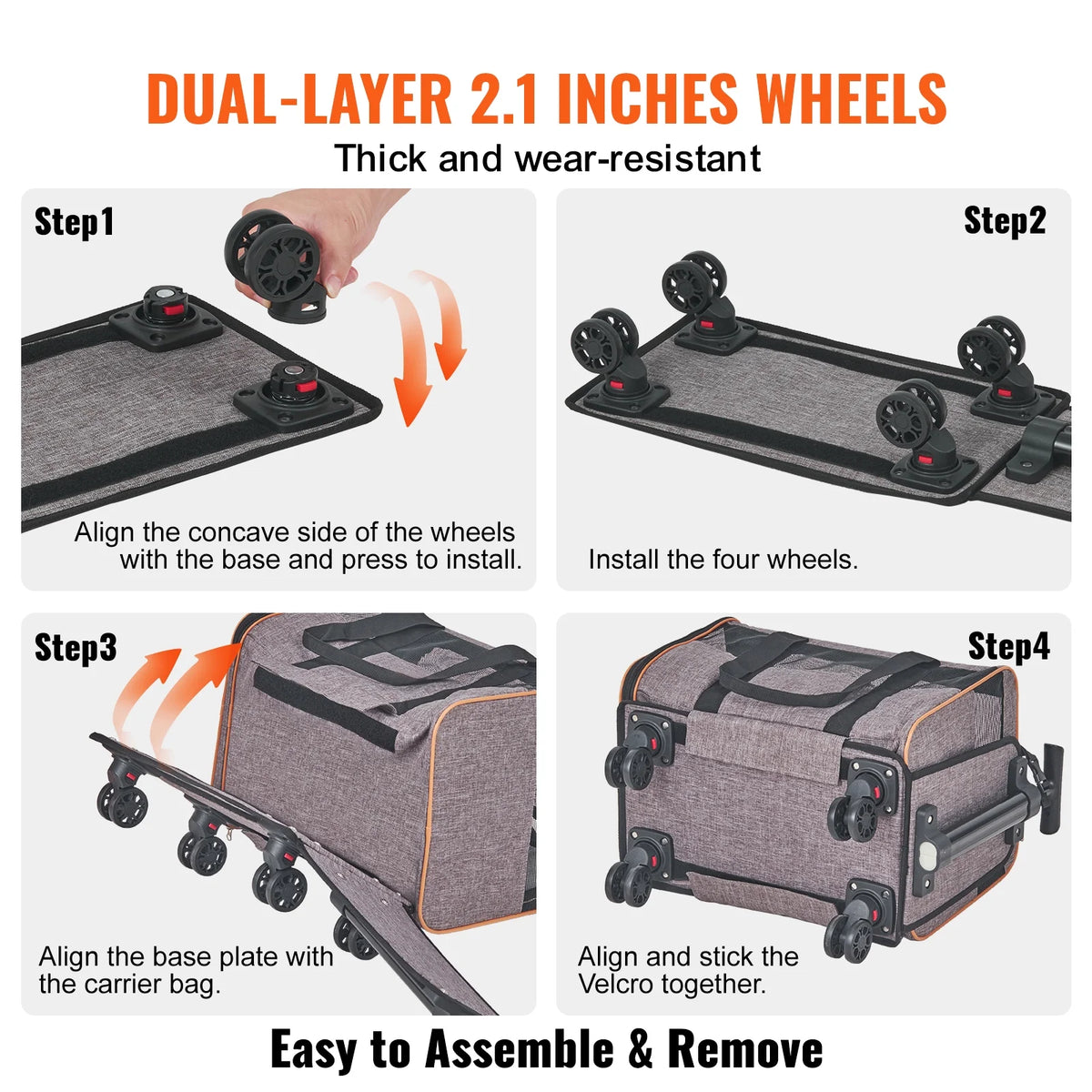 Gray Rolling Pet Vehicle V716865