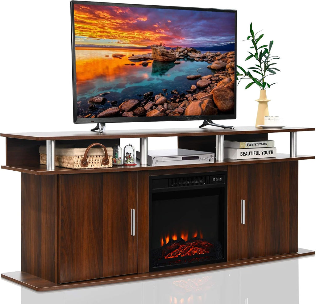Fireplace TV Stand with Remote D123