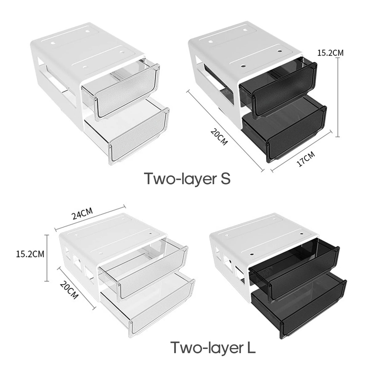 Invisible Under Desk Drawer Stationery Organizer W1608
