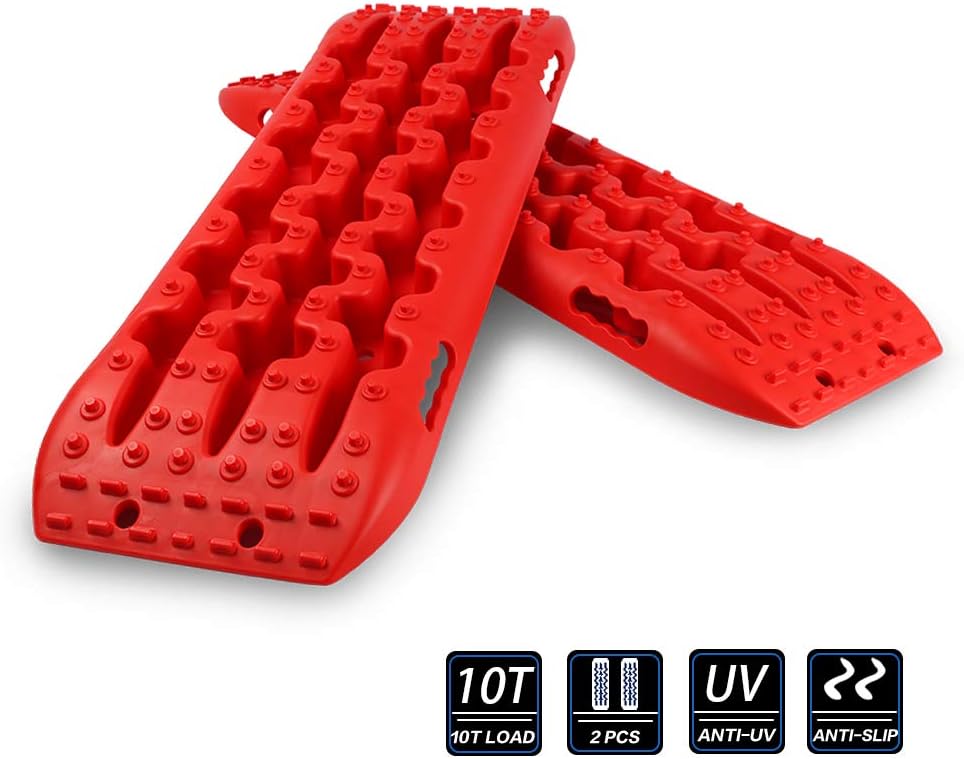 Black Slim 4WD Traction Tracks Mat Pack of 2 U68778