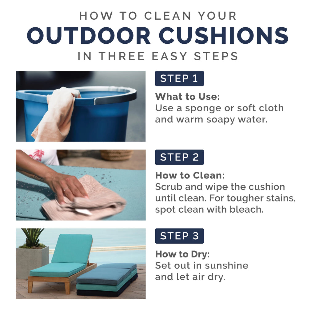 Sapphire Blue Outdoor Dining Chair Cushion Set 21 x 21 T6011