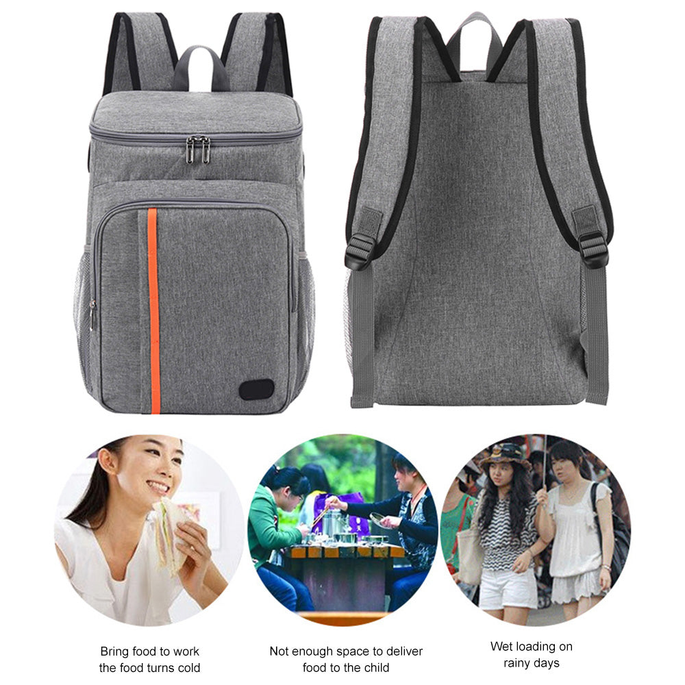 Insulated Cooler Backpack, Navy blue Y297
