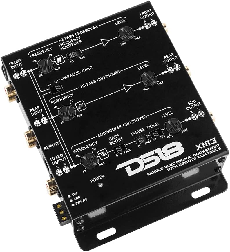 2 to 3 Way Active Electronic Car Audio Crossover with Remote Control C57591