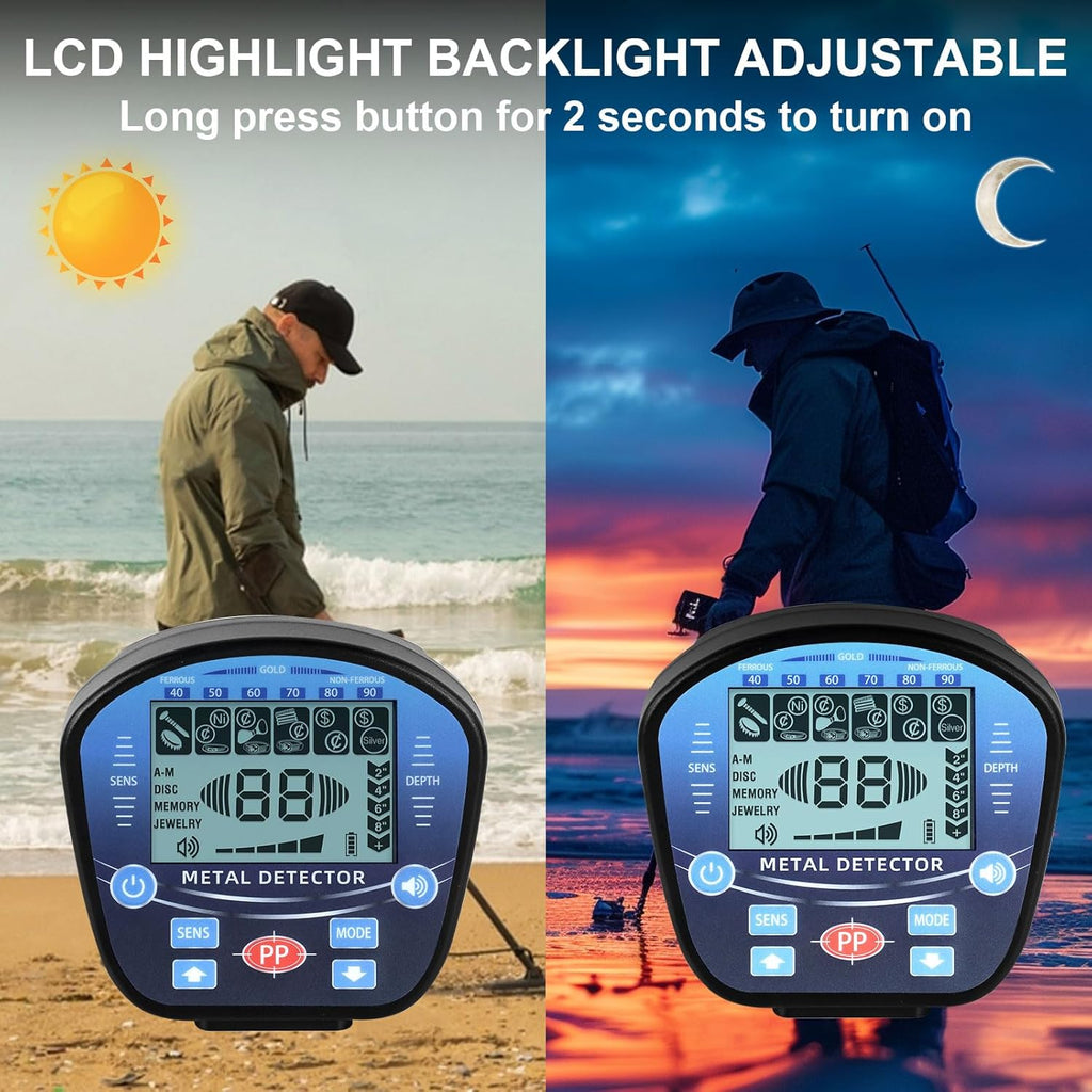 Waterproof Metal Detector with LCD Display X932962