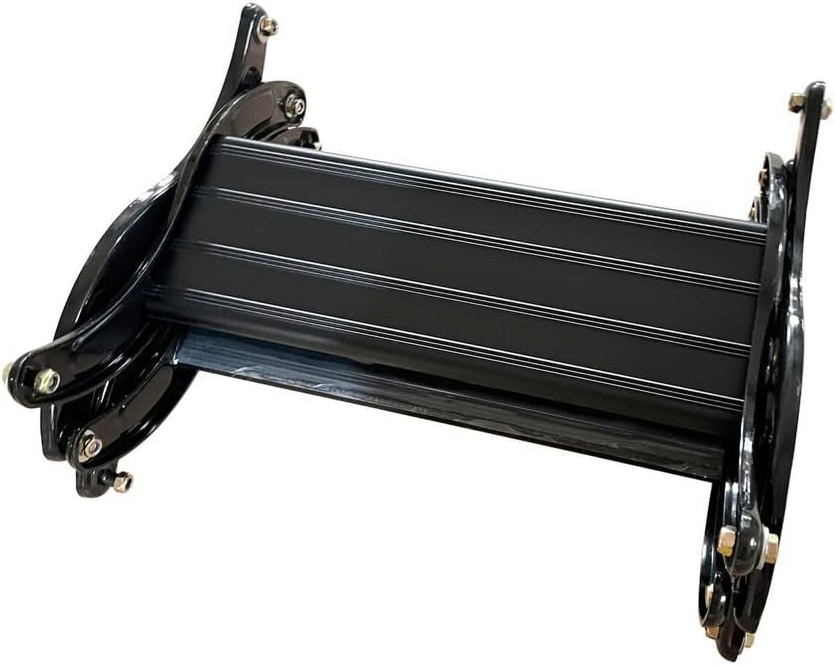 Black Wall Mounted Telescopic Folding Ladder H2585