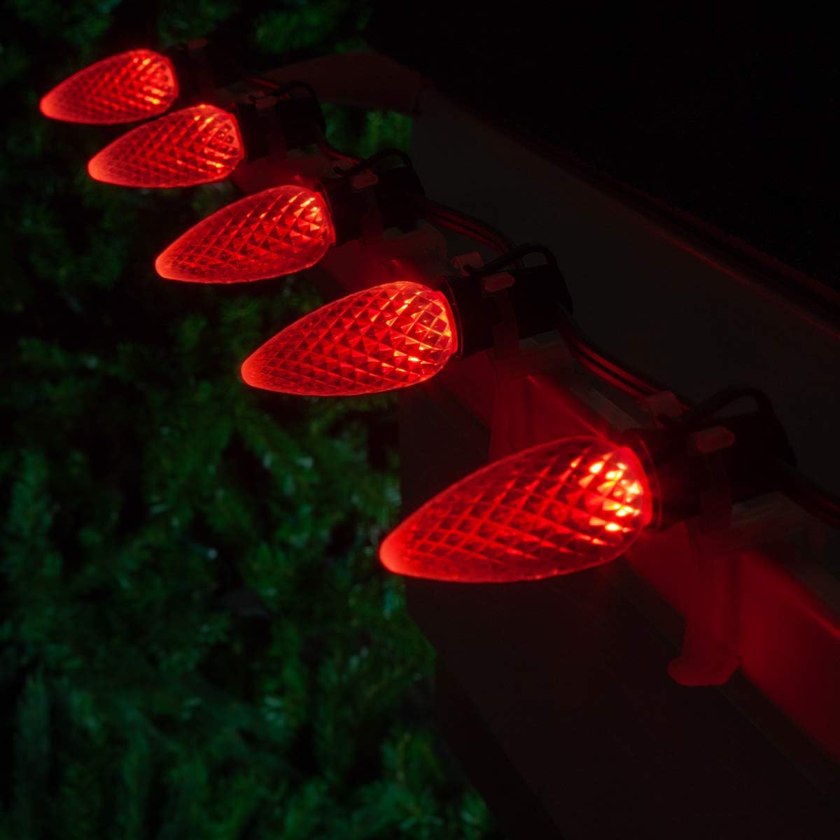 25 Lights Warm White LED Christmas Lights Green Wire Pack of 2 E870
