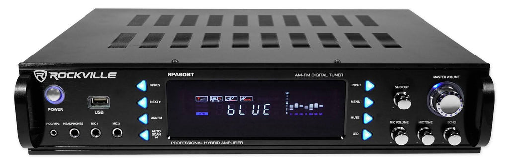 12 3-Way 1000W PA Speakers with Bluetooth Amplifier E93286