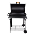 Portable Barrel Charcoal BBQ Grill with Front Shelf W55132