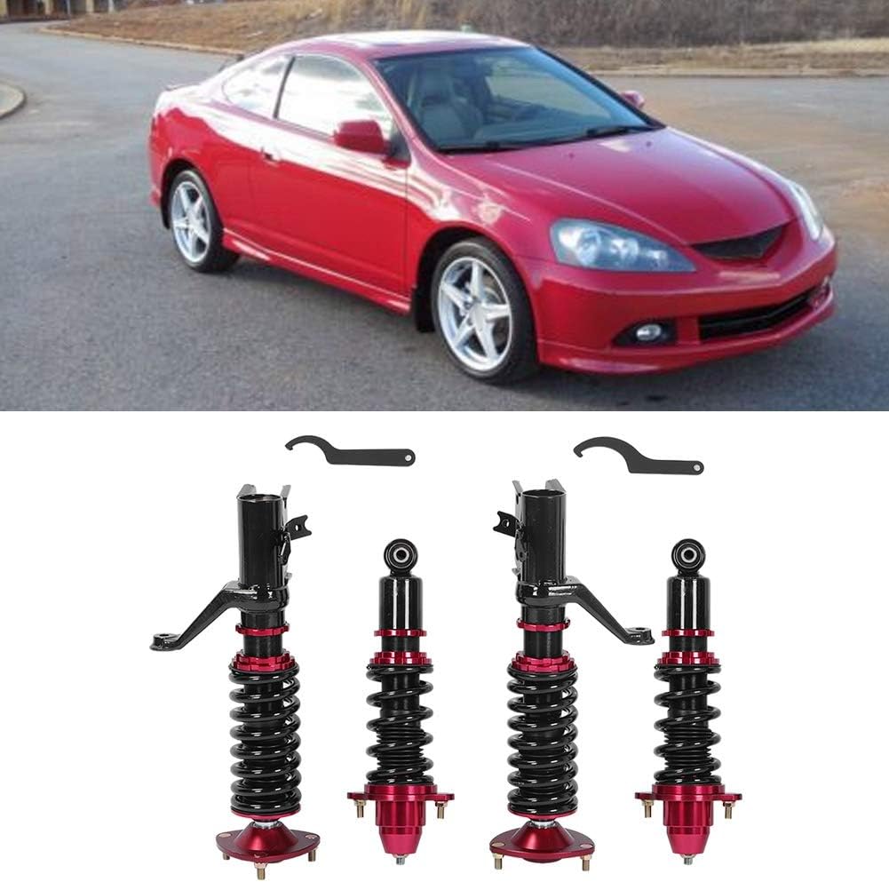 2 Front + 2 Rear Metal Damper Strut Coilover Suspension Kit F363602