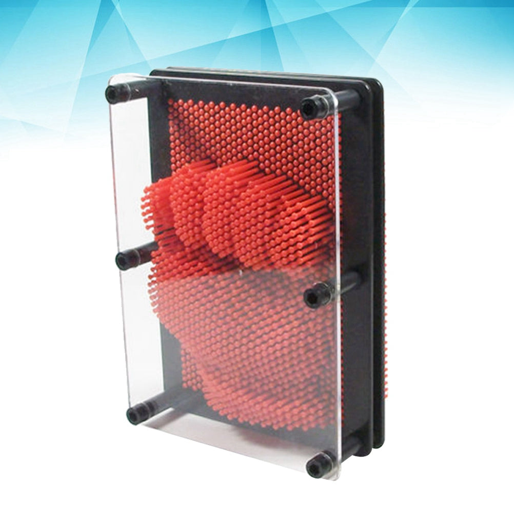 Large Size Red 3-Dimensional Pin Art Board Toy A738