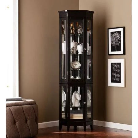 Black Nickel Curio Cabinet E637