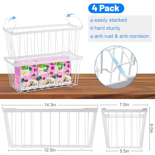 8 Pack Stackable Freezer Organizer Bins with Side Handle M1211