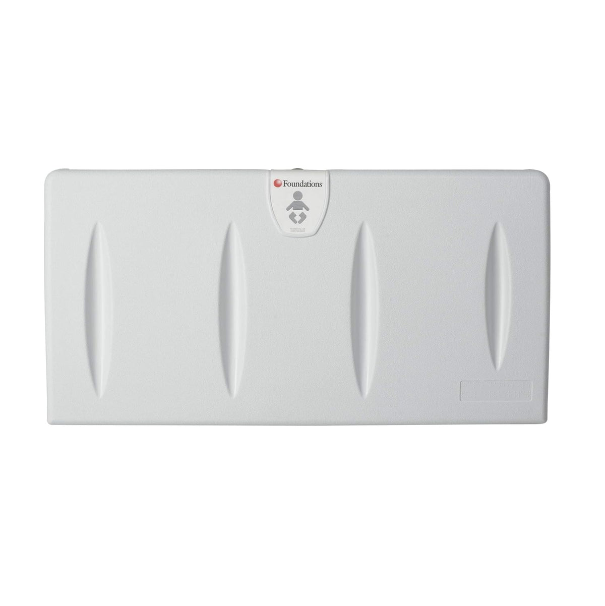 Light Gray Wall-Mounted Baby Changing Station with Safety Straps O5825
