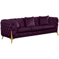 Purple Velvet Sofa Q4256