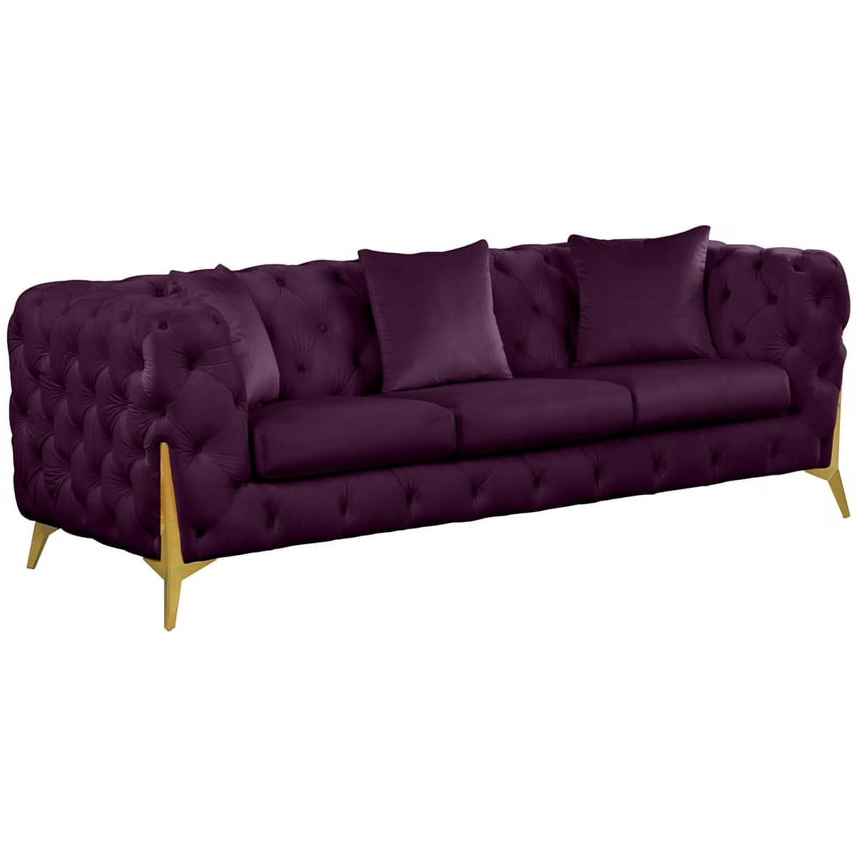Purple Velvet Sofa Q4256