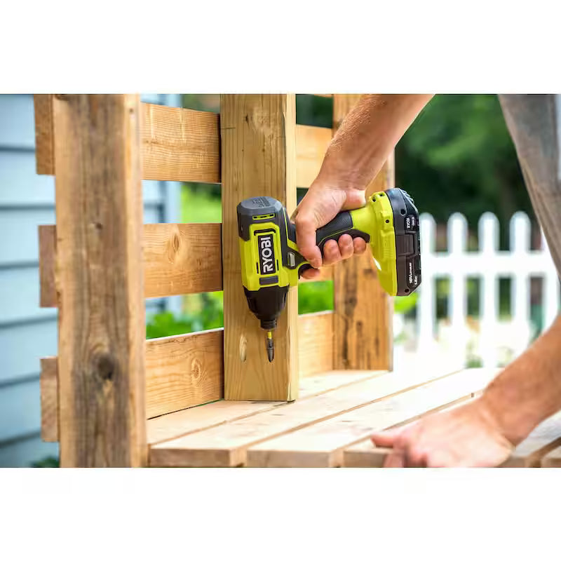 18V Cordless 1/4 in. Impact Drill/Driver Kit with 2 Batteries and Charger L8513