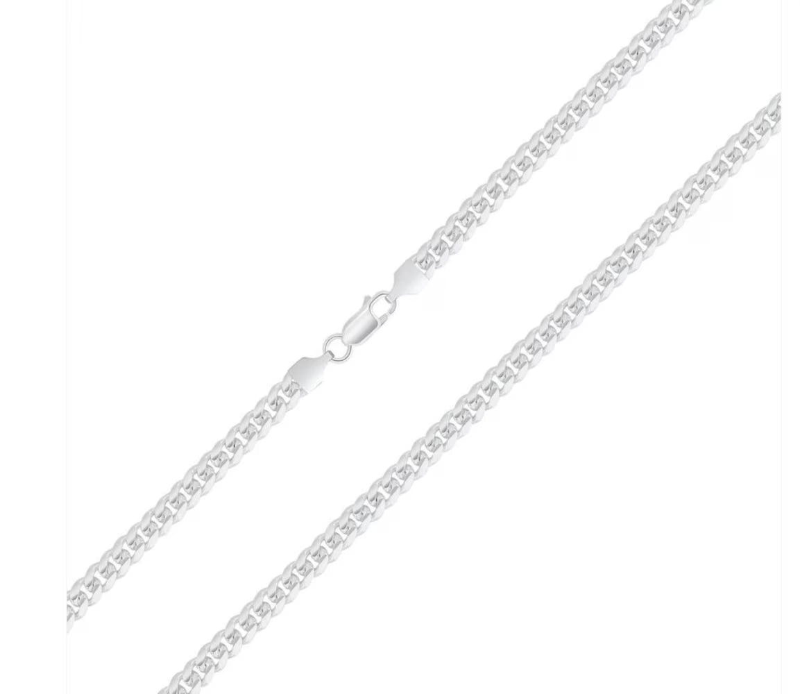 Solid 925 Sterling Silver Miami Cuban Link Chain Necklace 2.5mm, 26 in H44695