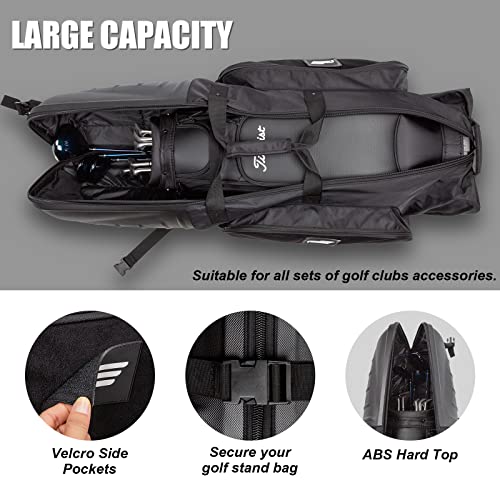 Golf Travel Bags with Reinforced Wheels and Hard Case Top Y4997