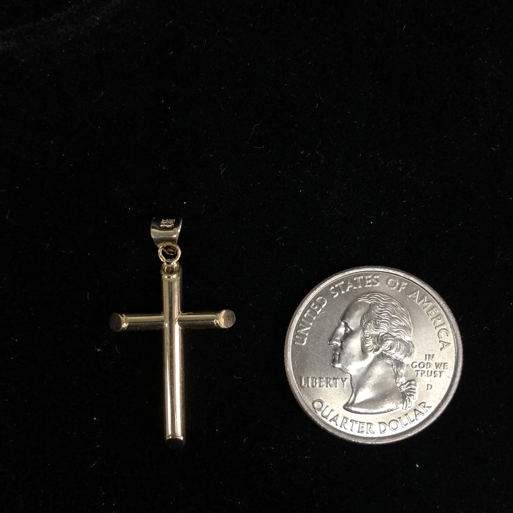14K Yellow Gold Cross Pendant B712183