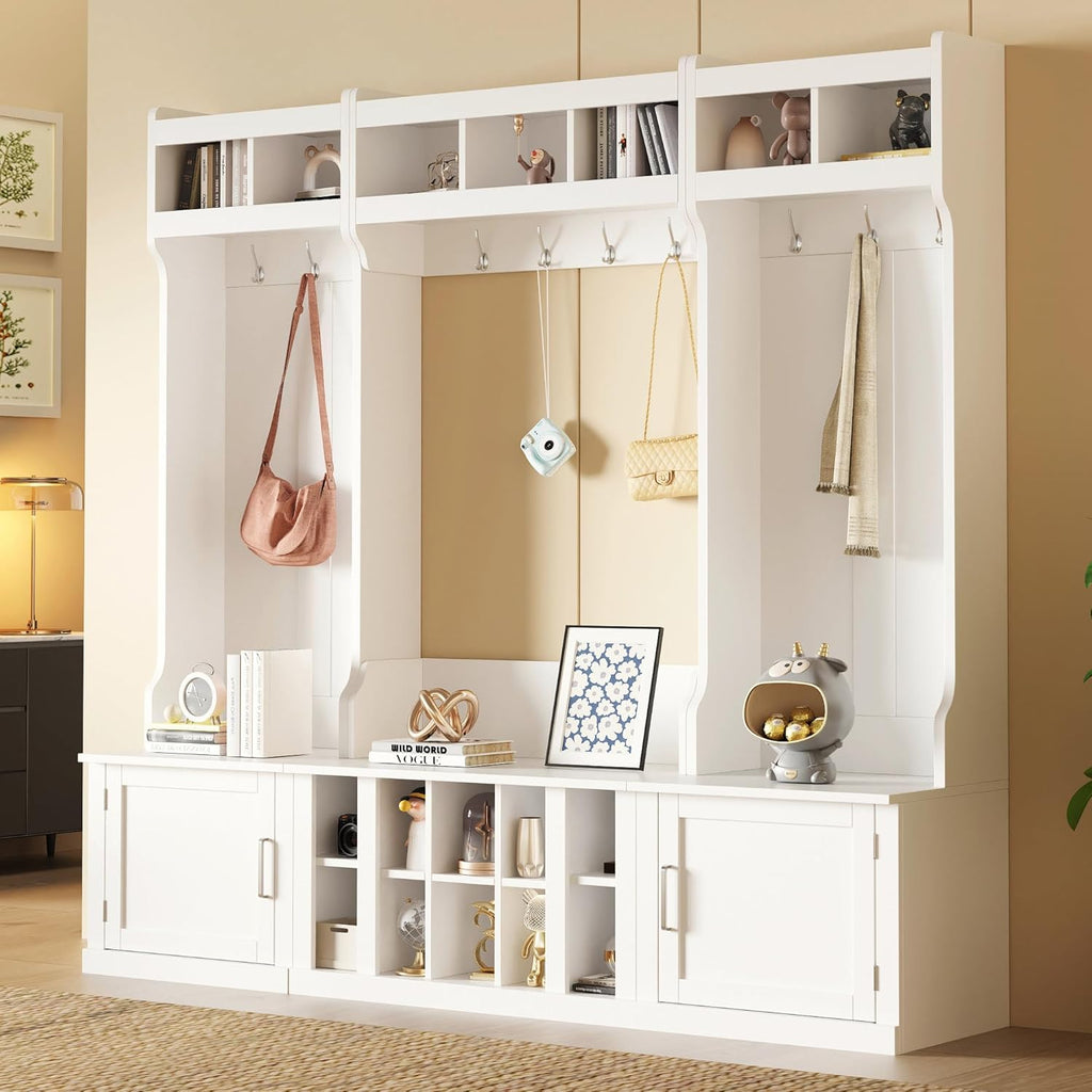 White Hall Tree with Storage and Bench I704709
