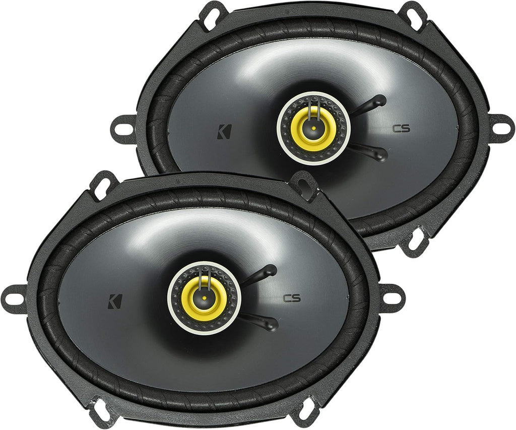 6 x 8 Inch Car Audio System Speaker, Black (2 Pack) I675389