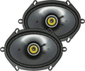 6 x 8 Inch Car Audio System Speaker, Black (2 Pack) I675389