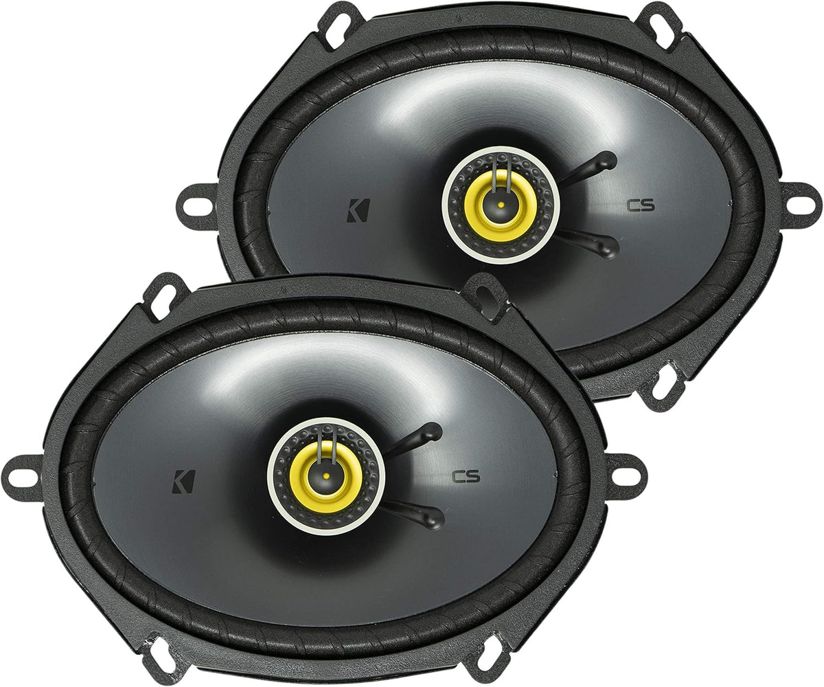 6 x 8 Inch Car Audio System Speaker, Black (2 Pack) I675389