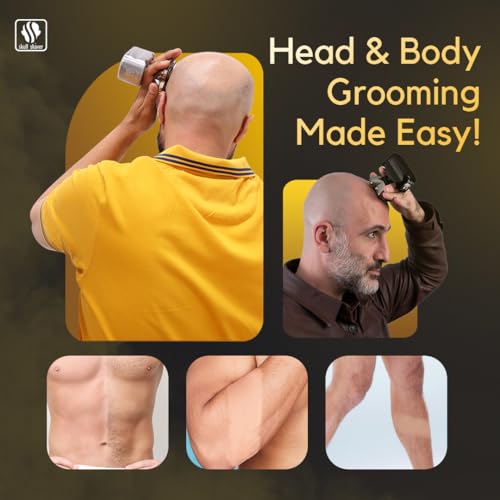 Gold Electric Head and Face Shaver F7554