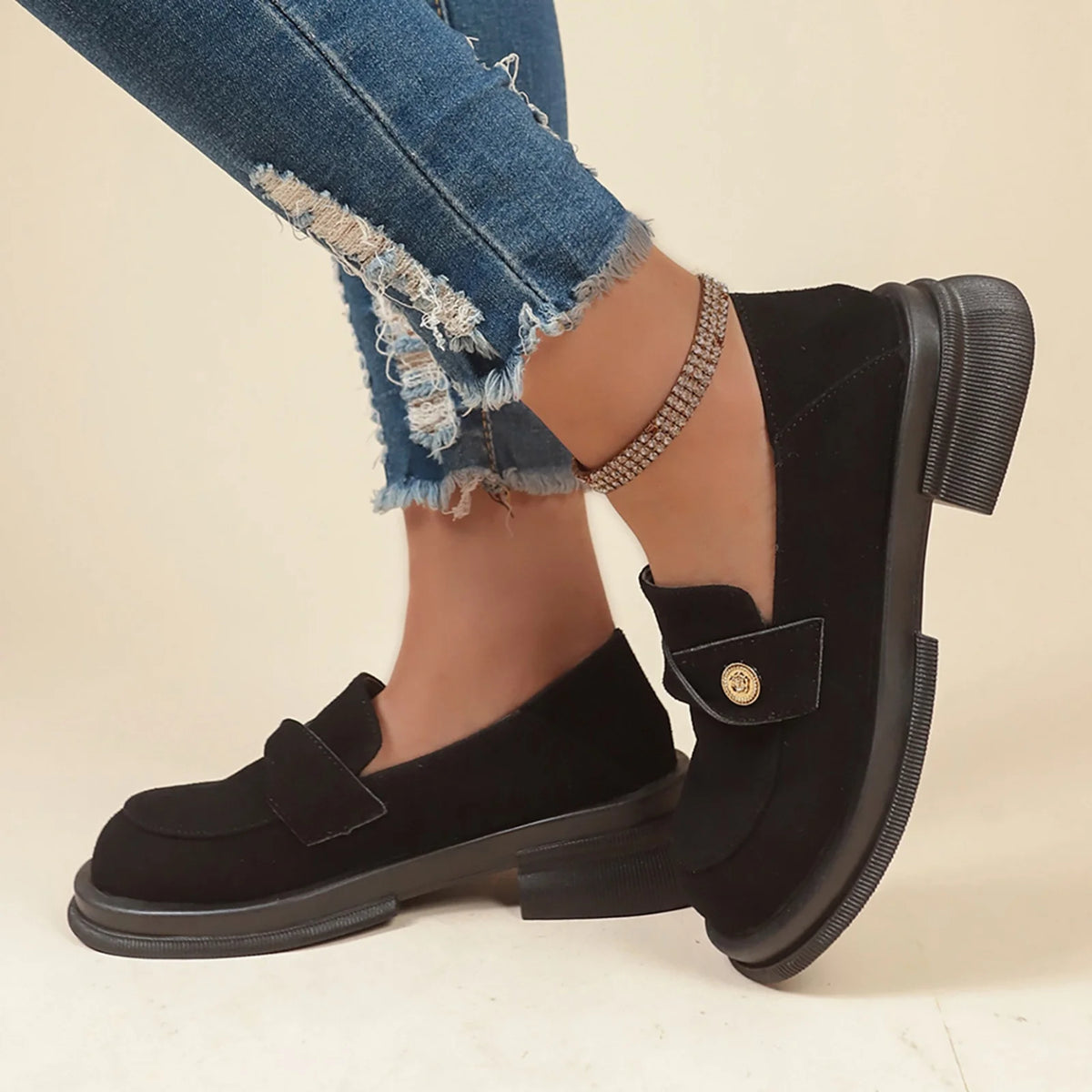 Black Casual Sandals H2328