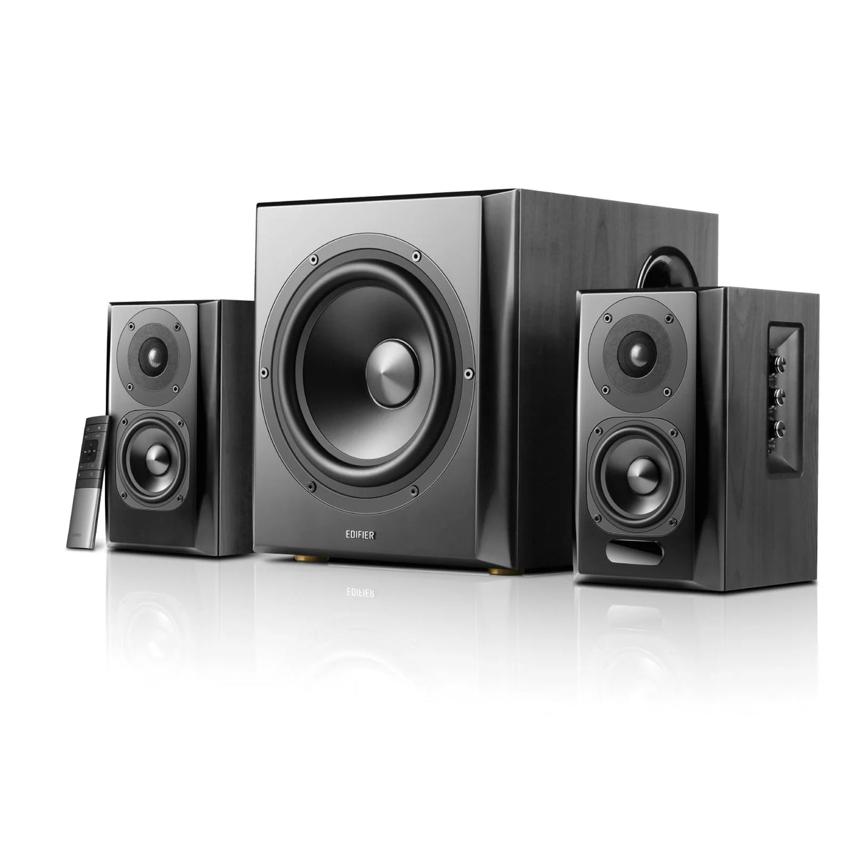 Bookshelf Speaker and Subwoofer 2.1 Speaker System Bluetooth V5.0 T758069