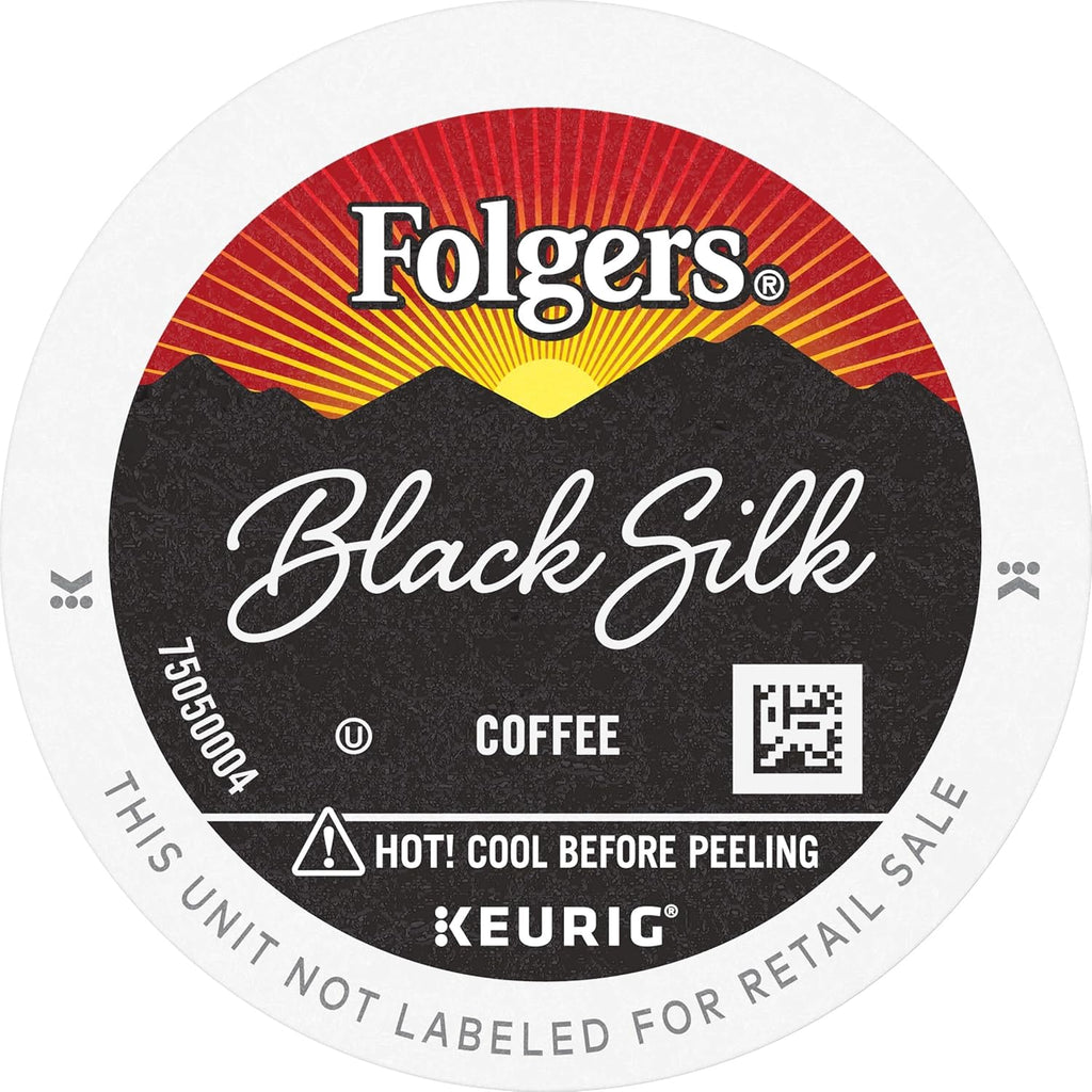 Folgers Black Silk Dark Roast Coffee, 12 Count (Pack of 6) Pack of 2 H496