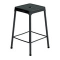 Black Steel Guest Stool F255114