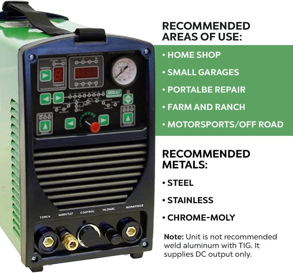Multi Process Welder TIG Stick Pulse Plasma Cutter Dual Voltage 110v/220v H113889