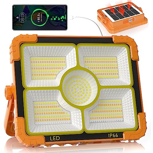 100W LED Solar Work Light, 10000LM Magnetic Worklight, IP66 Waterproof U169523