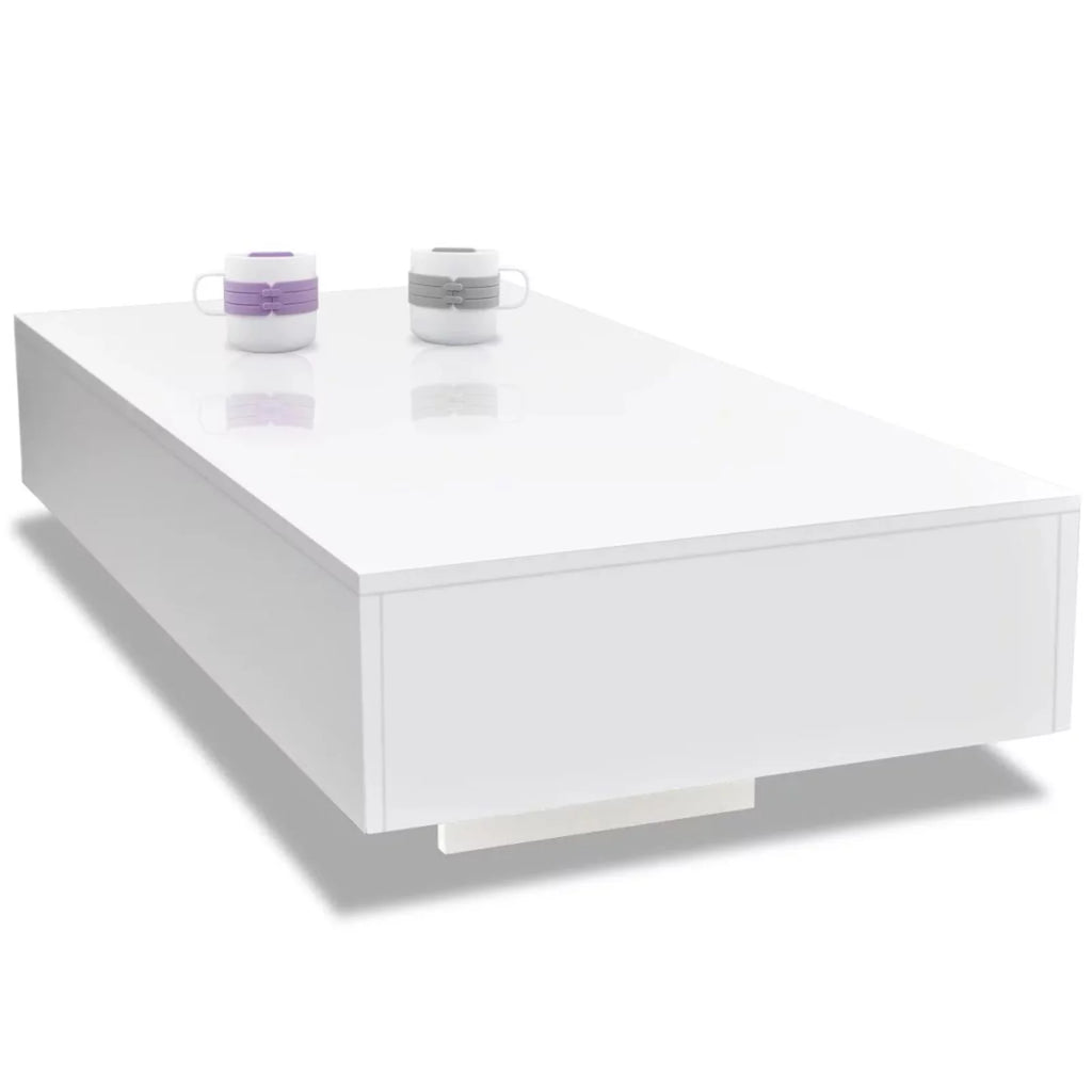 High Gloss White Coffee Table H783