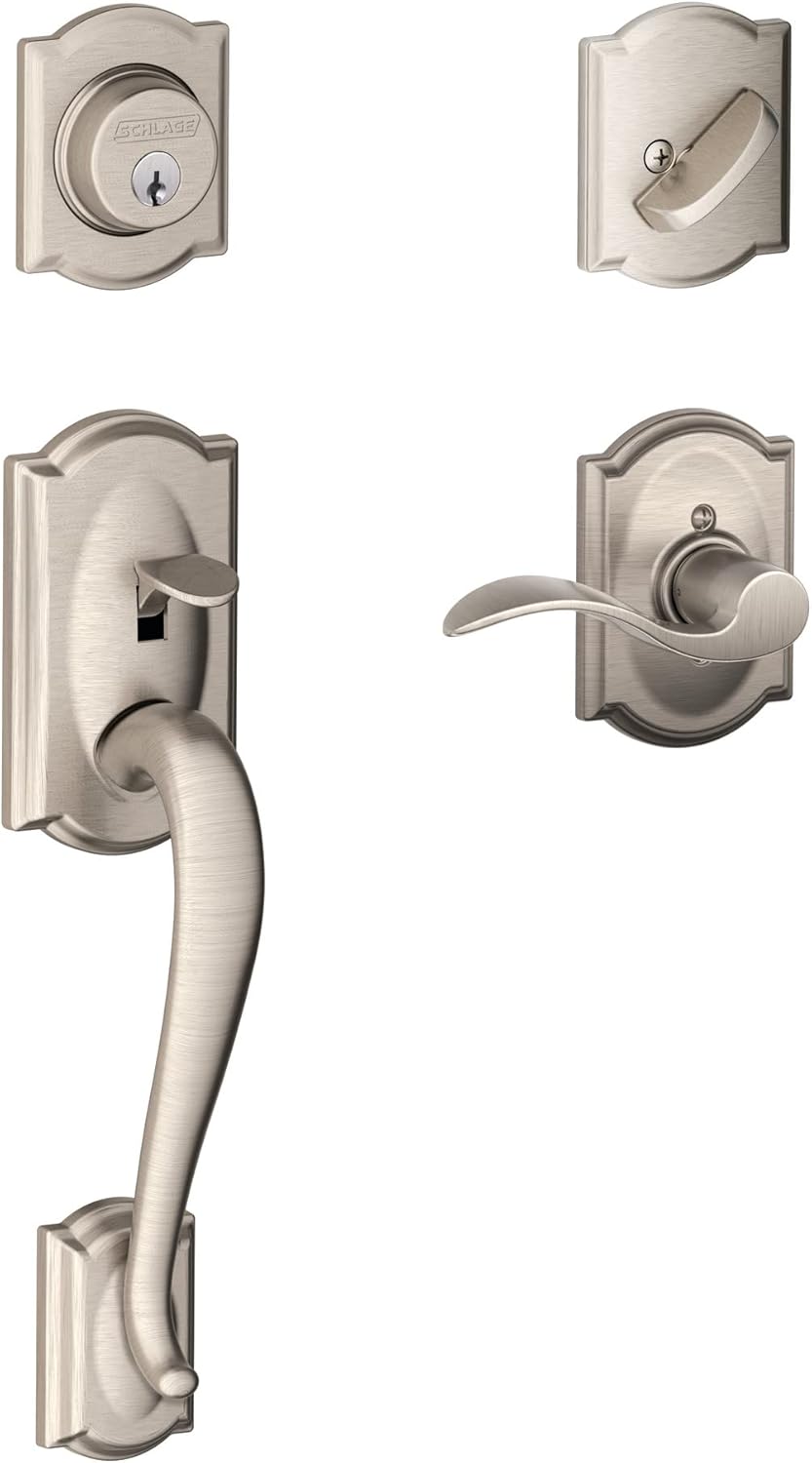 Aged Bronze Front Entry Handleset with Deadbolt J4453