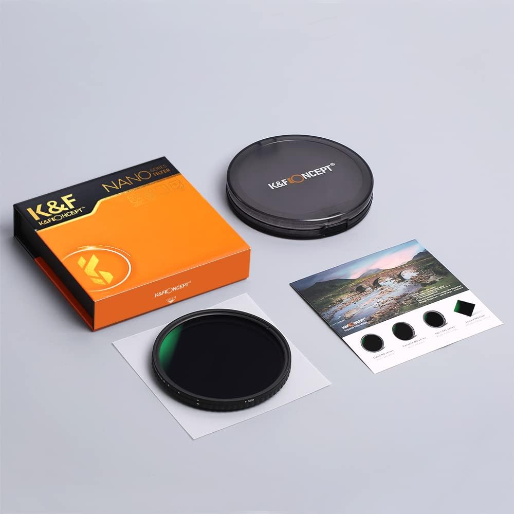 67mm Variable ND Filter ND32-ND512 5-9 Stops Neutral Density Lens Filter B256