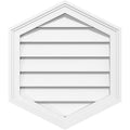 Vertical Peaked Surface Mount PVC Gable Vent J771253