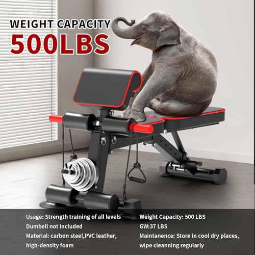 Adjustable Foldable Incline Decline Weight Bench Y6416