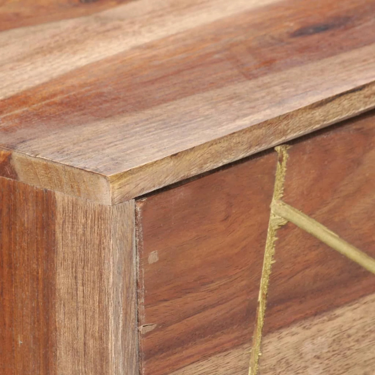 Sheesham Wood Writing Desk with 2 Storage Drawers P638103